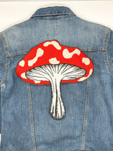 Load image into Gallery viewer, Large Embroidered Magic Mushroom Applique Patch
