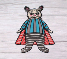 Load image into Gallery viewer, Cat In Cape Applique Patch
