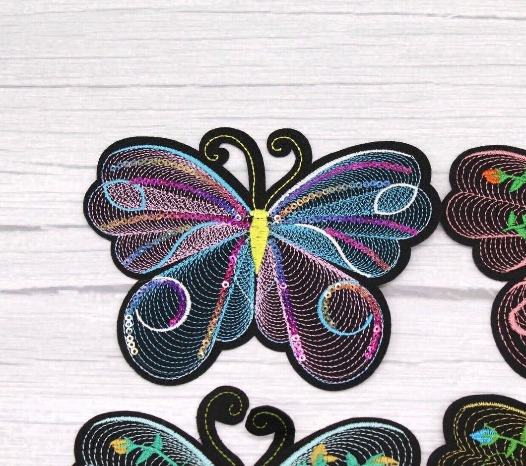 Large Butterfly Applique Patch