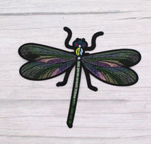 Load image into Gallery viewer, Dragonfly  Insect Embroidered Iron or Sew on Applique Patch
