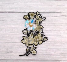 Load image into Gallery viewer, Beaded Rose Flower  Appliqué Patches
