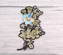 Load image into Gallery viewer, Beaded Rose Flower  Appliqué Patches
