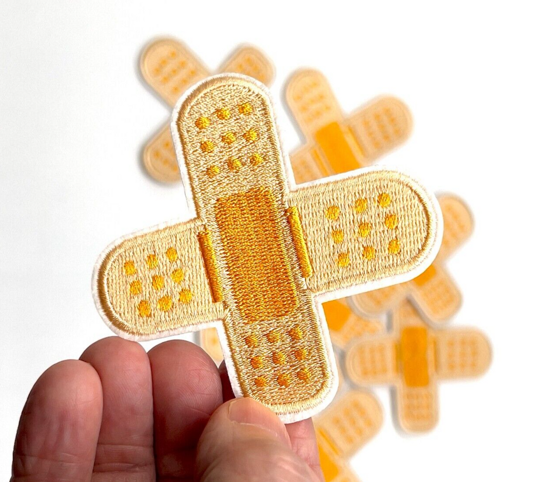 Embroidered  Band Aid Plaster Applique Patch