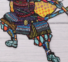 Load image into Gallery viewer, Huge Japanese  Samurai Warrior Sequin Applique  Patch
