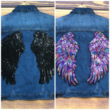 Load image into Gallery viewer, 1 Pair Angel Sequin Wings Applique Patch
