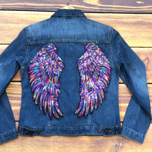 Load image into Gallery viewer, 1 Pair Angel Sequin Wings Applique Patch
