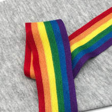 Load image into Gallery viewer, Soft Elasticated Rainbow  LGBT Pride Ribbon
