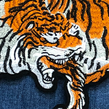 Load image into Gallery viewer, Large Embroidered Tiger Applique Patch
