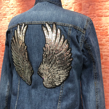 Load image into Gallery viewer, 1 Pair of sequin angel wings in a variety of colours
