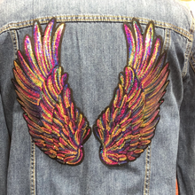 Load image into Gallery viewer, 1 Pair of sequin angel wings in a variety of colours
