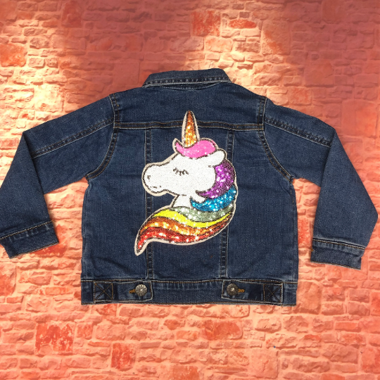 Sequin Unicorn Applique Patch