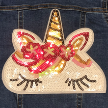 Load image into Gallery viewer, Sequin Unicorn Applique Patch
