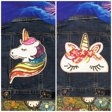 Load image into Gallery viewer, Sequin Unicorn Applique Patch
