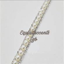 Load image into Gallery viewer, Costume Pearl Strass Rhinestone Chain  Applique
