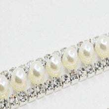 Load image into Gallery viewer, Costume Pearl Strass Rhinestone Chain  Applique
