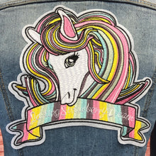 Load image into Gallery viewer, Embroidered Unicorn Applique Patch
