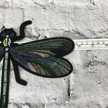 Load image into Gallery viewer, Dragonfly  Insect Embroidered Iron or Sew on Applique Patch
