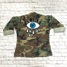 Load image into Gallery viewer, Evil Eye White And Blue Extra Large Applique Patch
