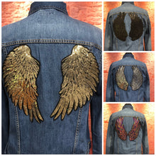 Load image into Gallery viewer, 1 Pair of sequin angel wings in a variety of colours
