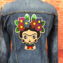 Load image into Gallery viewer, Frida Kahlo Patch  10&quot; X 9&quot; Applique Patch
