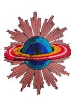 Load image into Gallery viewer, Embroidered &amp; Sequin Planet Applique  Patch
