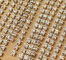 Load image into Gallery viewer, Crystal Rhinestone Tassel Trim  Fringe
