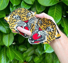 Load image into Gallery viewer, 2 Piece set Embroidered Tiger Head Applique Patch
