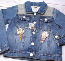 Load image into Gallery viewer, Beaded Ice Cream Applique Patch

