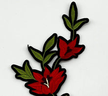 Load image into Gallery viewer, Large Embroidered Rose Flower Applique Patch
