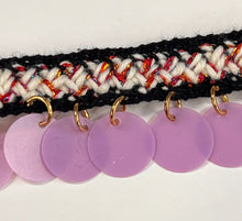 Load image into Gallery viewer, Purple Disc Fringe Fringing
